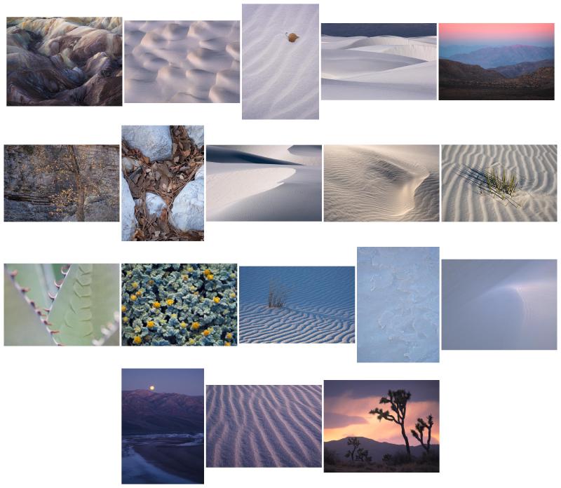 Deserte Enchantment images, sorted by hue